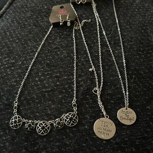 3 Paparazzi necklace/earring sets
